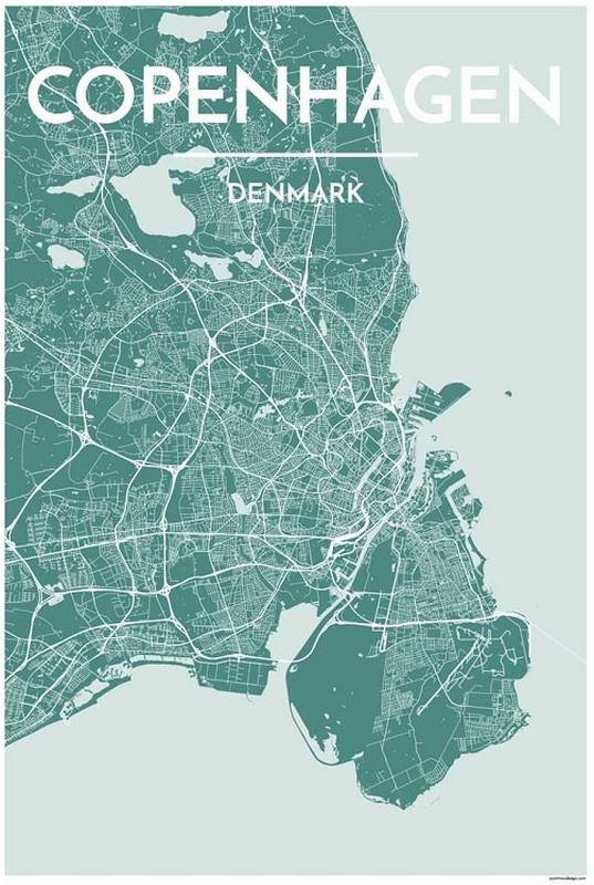 Copenhagen Map Print