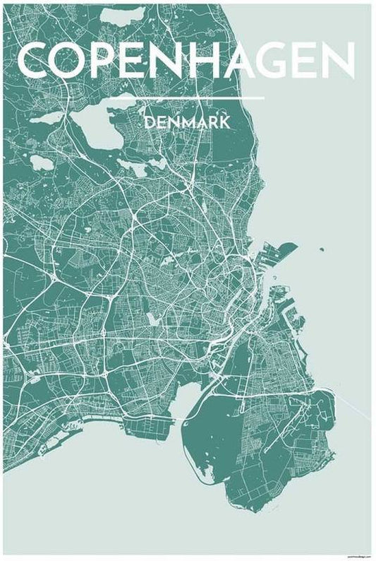 Copenhagen Map Print