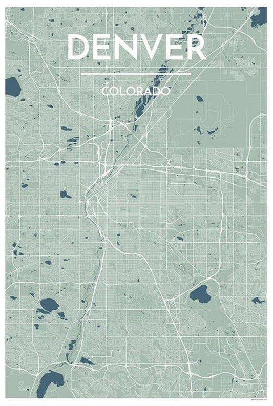 Denver Map Print