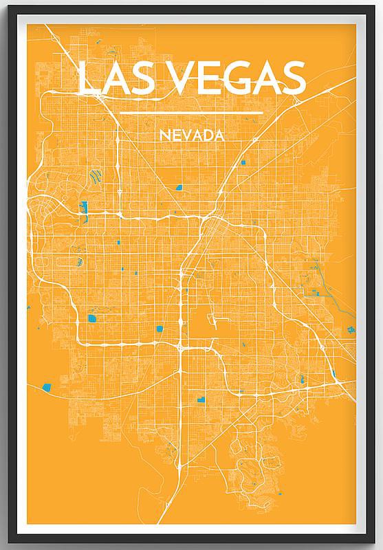Las Vegas Map Print