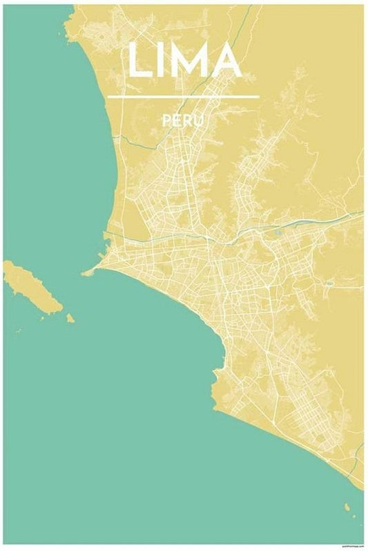 Lima Map Print