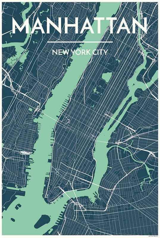 Manhattan Map Print