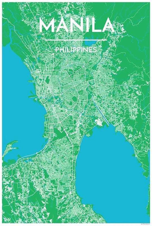 Manila Map Print