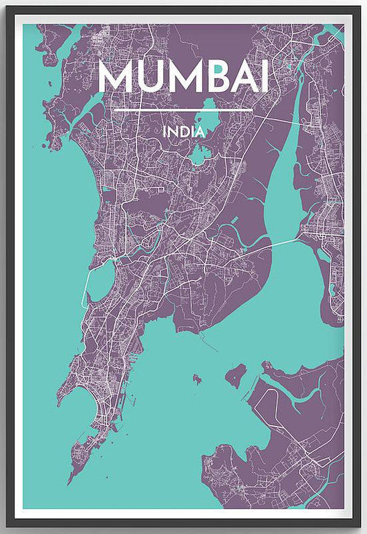 Mumbai Map Print