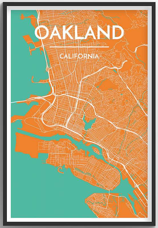 Oakland Map Print