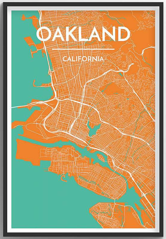 Oakland Map Print