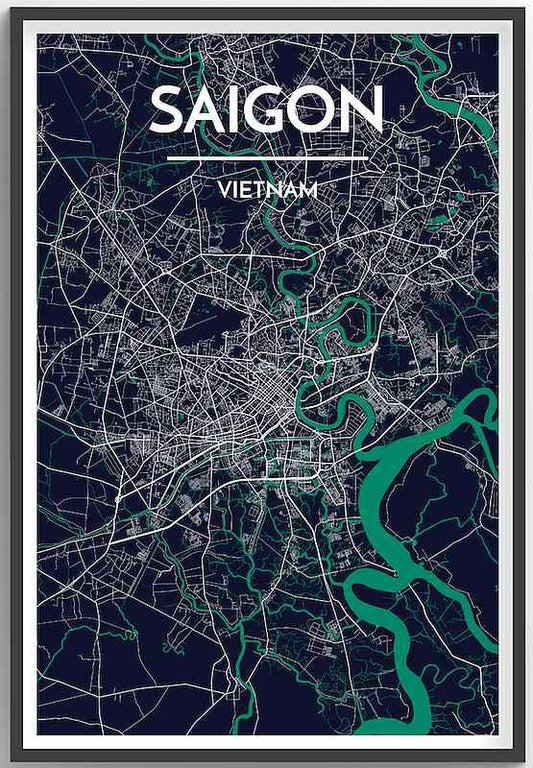 Saigon Map Print