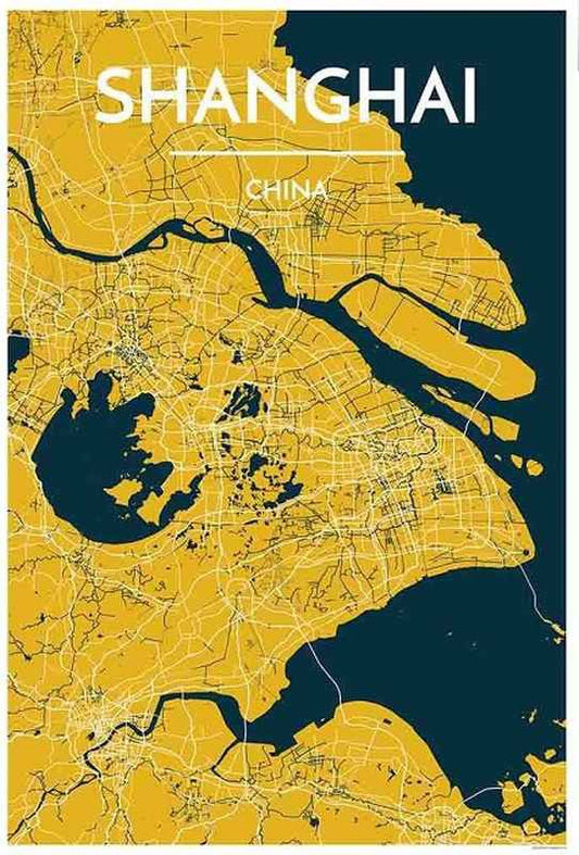 Shanghai Map Print