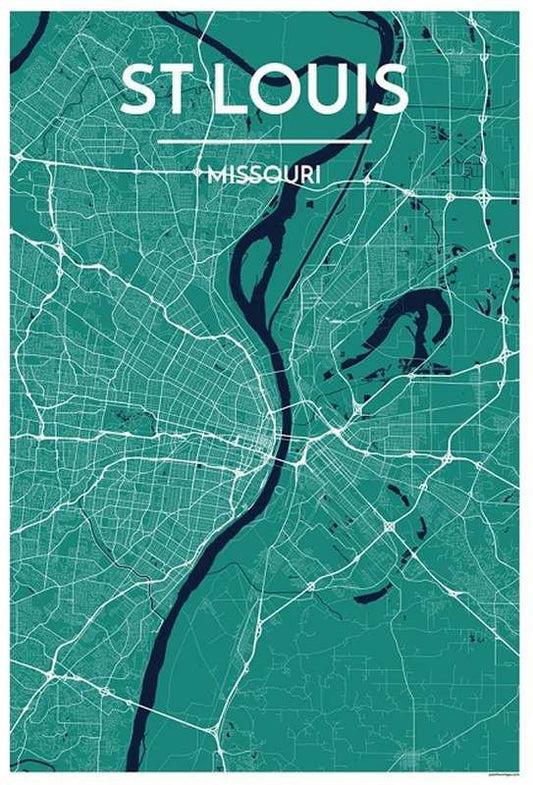 St. Louis Map Print