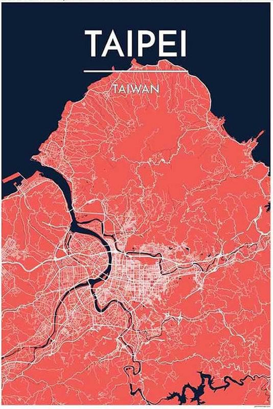 Taipei Map Print