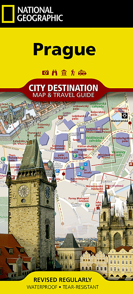 Prague Destination Map & Travel Guide by National Geographic - Cover
