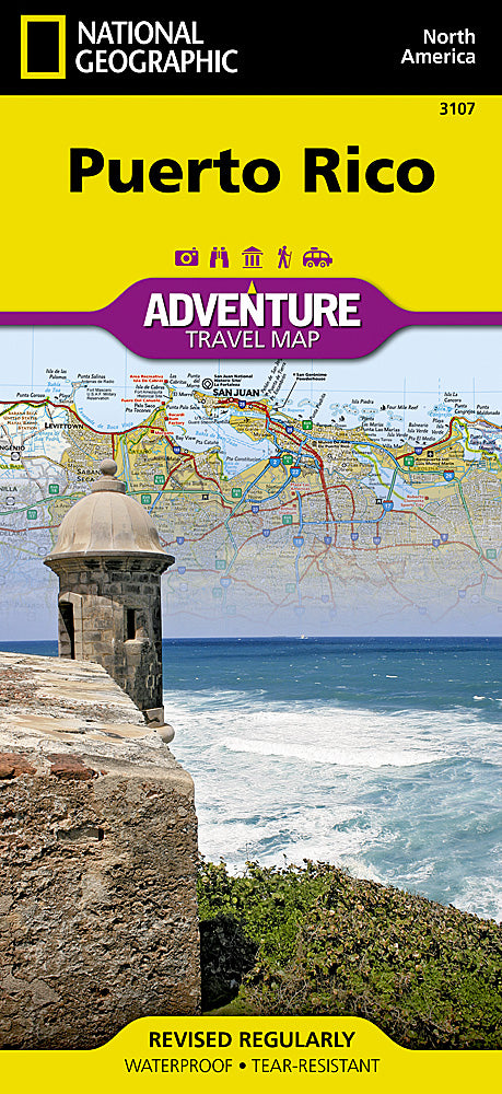 Puerto Rico Adventure Travel Map by National Geographic - Cover