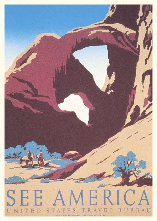 Arches National Park WPA Style Poster