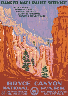 Bryce Canyon National Park WPA Style Poster by Ranger Doug