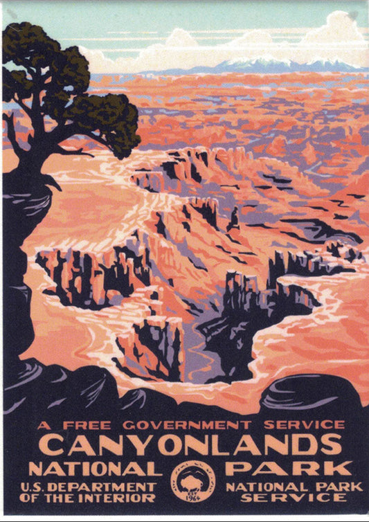 Canyonlands National Park WPA Style Poster by Ranger Doug