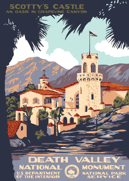 Death Valley National Monument WPA Style Poster by Ranger Doug