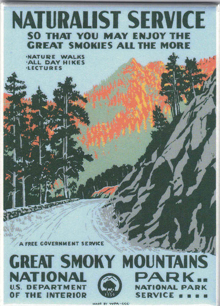 Great Smoky Mountains National Park WPA Style Poster by Ranger Doug