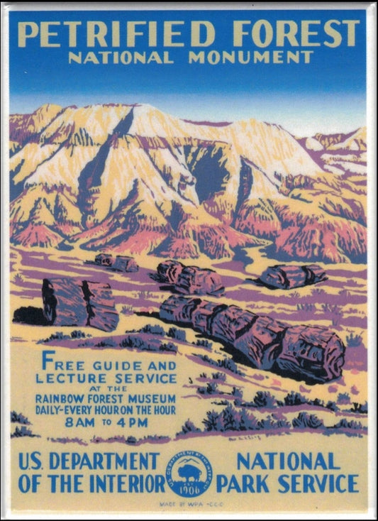 Petrified Forest National Monument WPA Style Poster by Ranger Doug