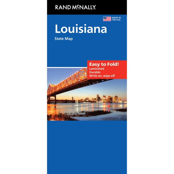 Louisiana State Highway Laminated Map by Rand McNally (Easy to Fold) - Cover