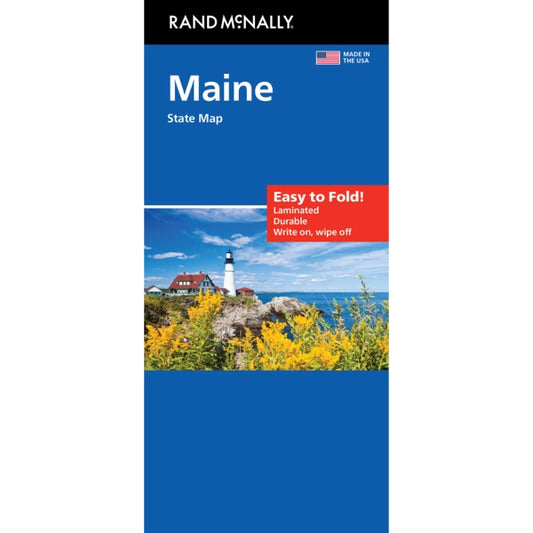 Maine State Highway Laminated Map by Rand McNally (Easy to Fold) - Cover