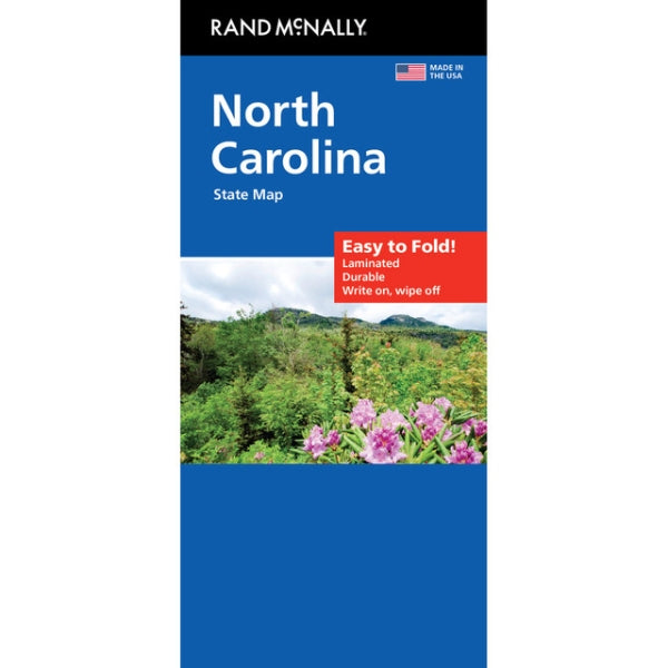 North Carolina State Highway Laminated Map by Rand McNally (Easy to Fold) - Cover