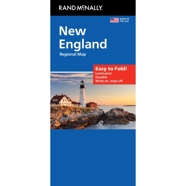 New England Regional Area Highway Laminated Map by Rand McNally (Easy to Fold) - Cover