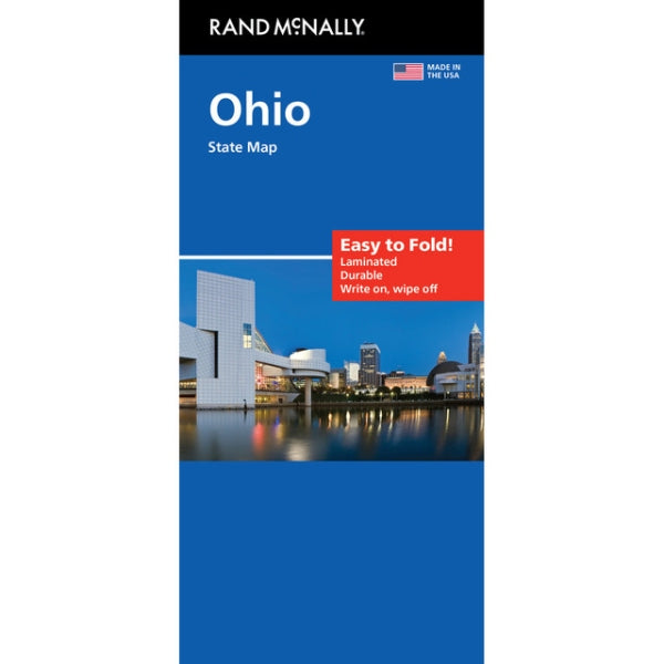 Ohio State Highway Laminated Map by Rand McNally (Easy to Fold) - Cover