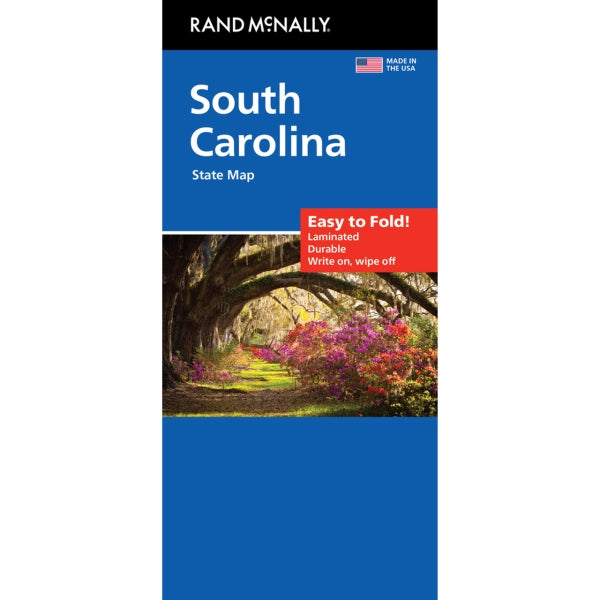 South Carolina State Highway Laminated Map Rand McNally - Easy to Fold ...