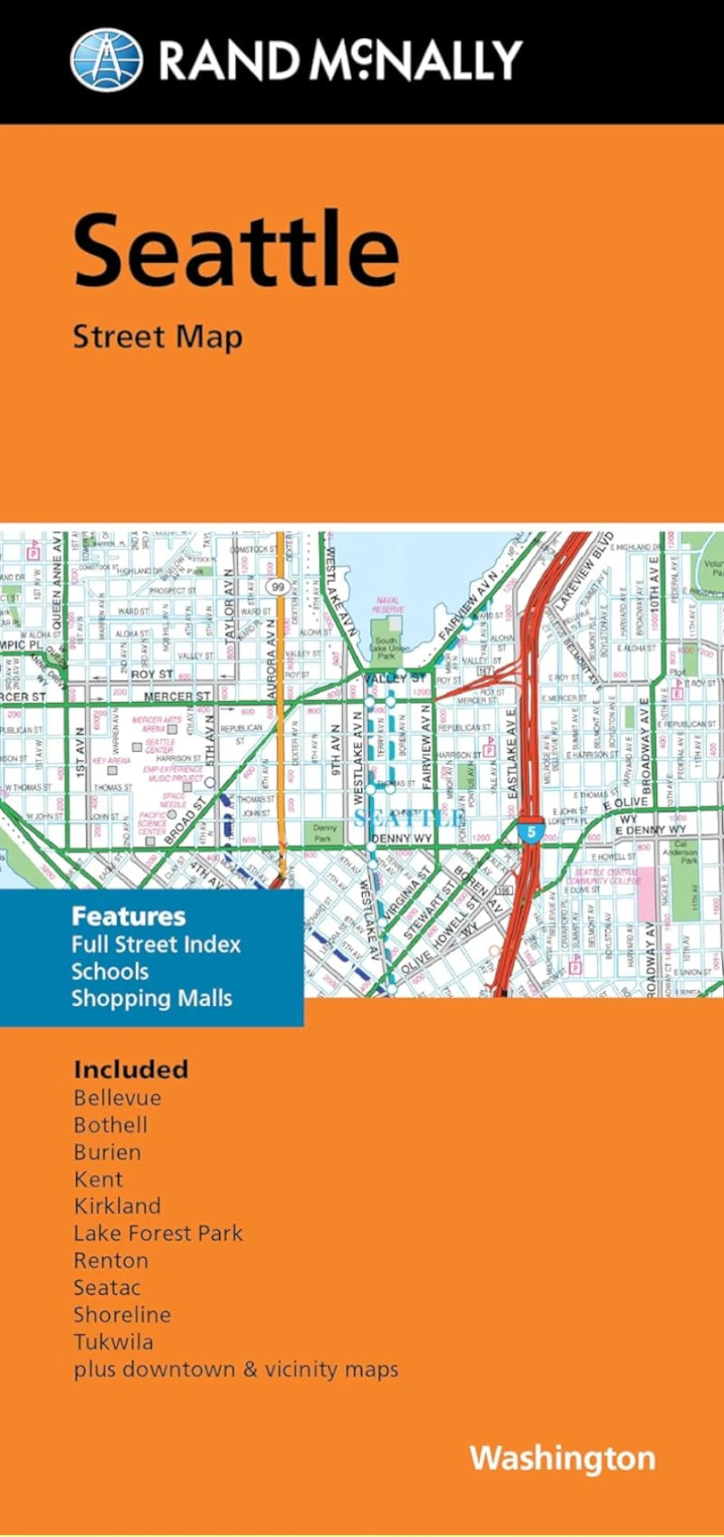 March Map Seattle Seattle Street Map – Metsker Maps