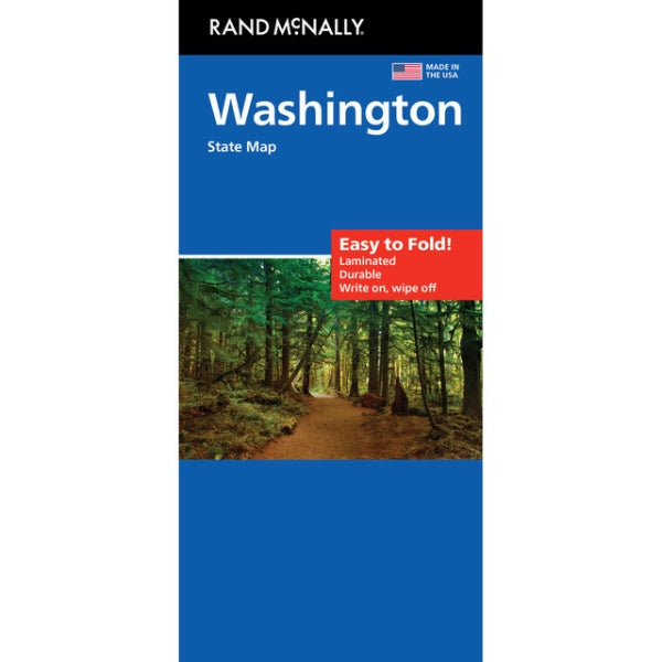Washington State Highway Laminated Map by Rand McNally (Easy to Fold) - Cover