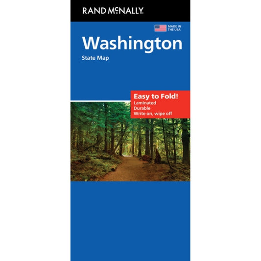 Washington State Highway Laminated Map by Rand McNally (Easy to Fold) - Cover