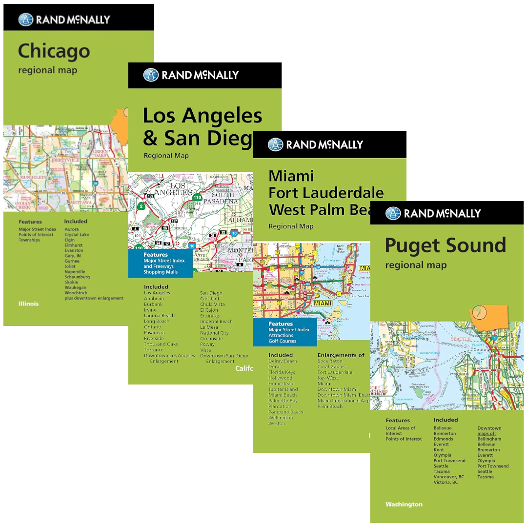 Regional Map Rdn US Regional Street Maps | Rand McNally – Metsker Maps