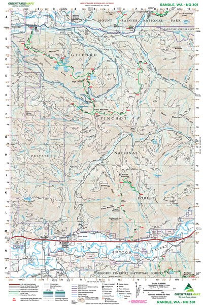 Randle, WA - Green Trails Map #301