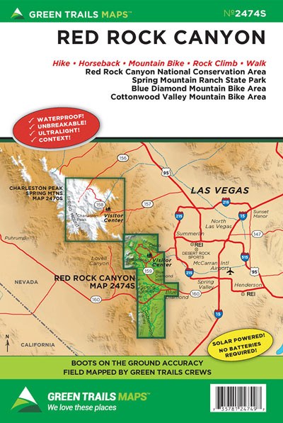 Red Rock Canyon trail map