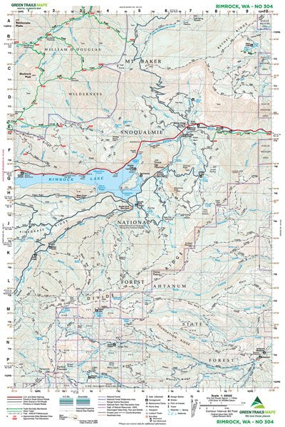 Rimrock, WA - Green Trails Map #304