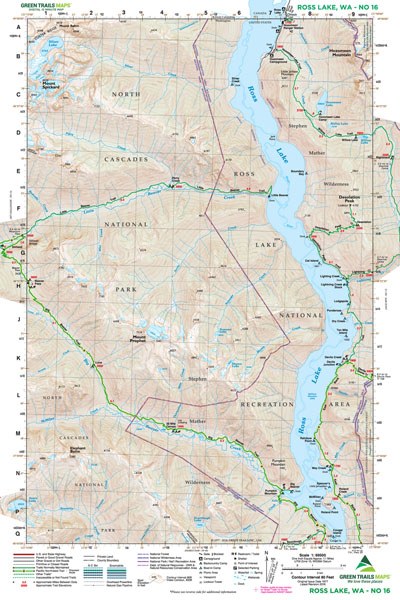 Ross Lake, WA - Green Trails Map #16