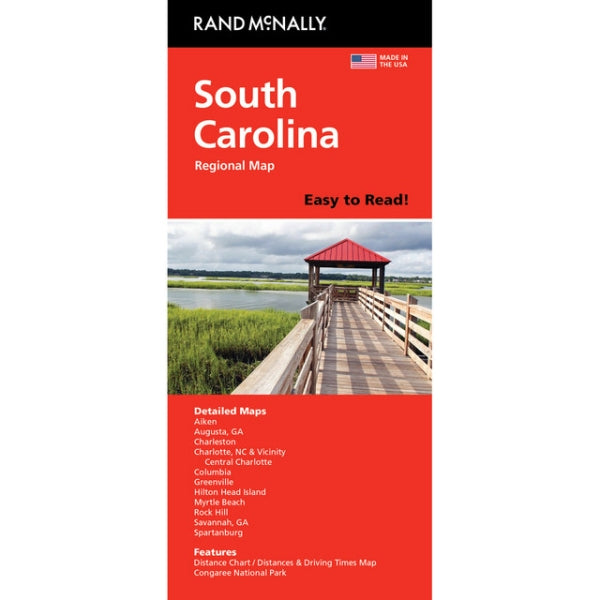 South Carolina State Highway Folded Map by Rand McNally (Easy to Read) - Cover