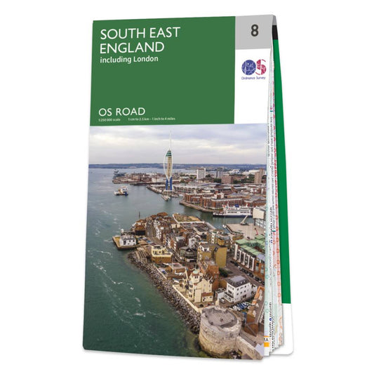 South East England Road & Reference Map by Ordnance Survey - Cover