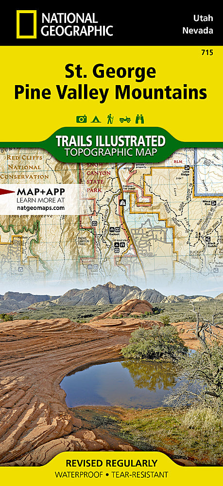 St. George & Pine Valley Mountains Trails Illustrated Topographic Map #715 - Cover