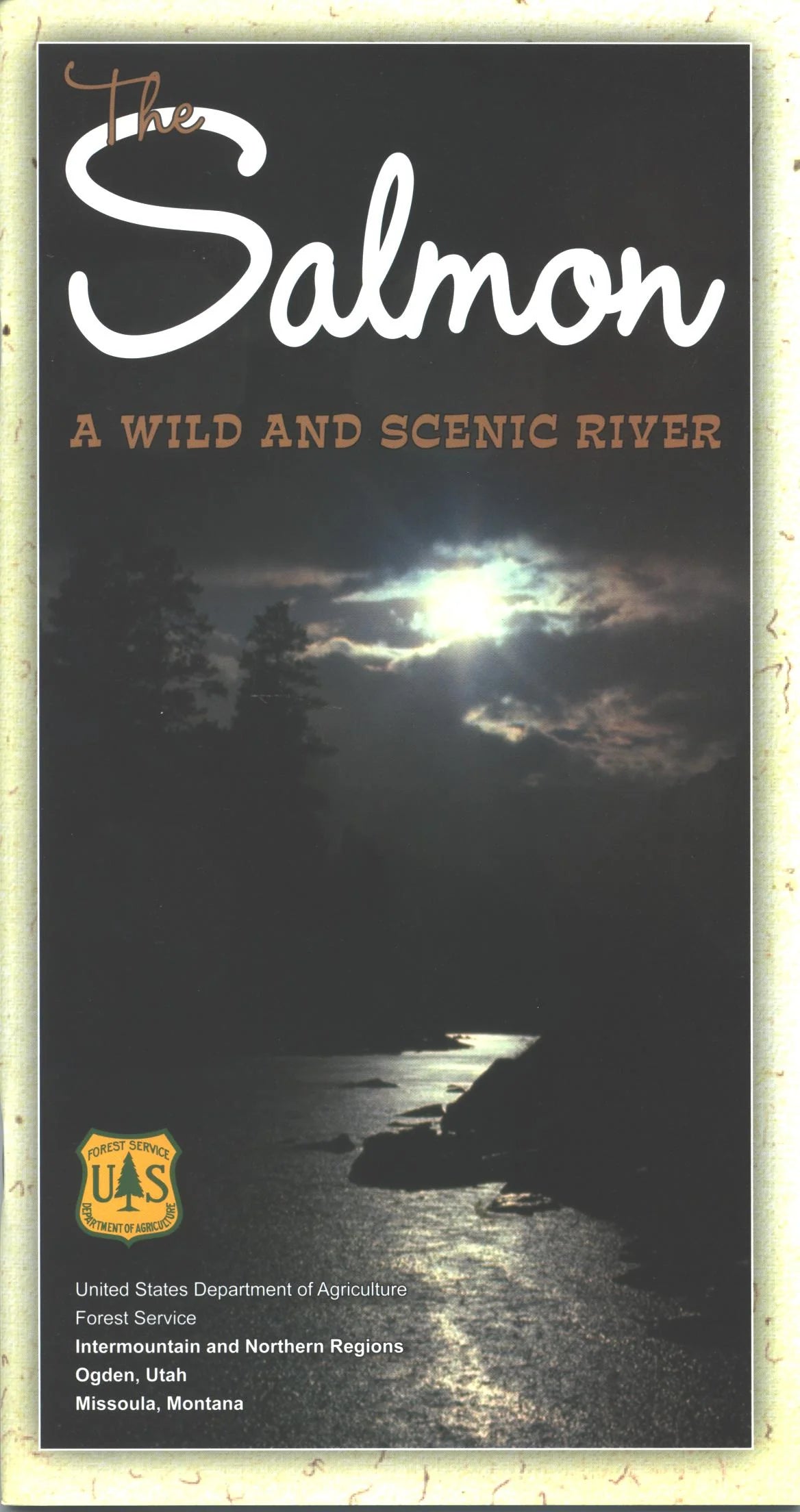 The Salmon - A Wild & Scenic River Booklet & Guide Forest Service Map - Cover