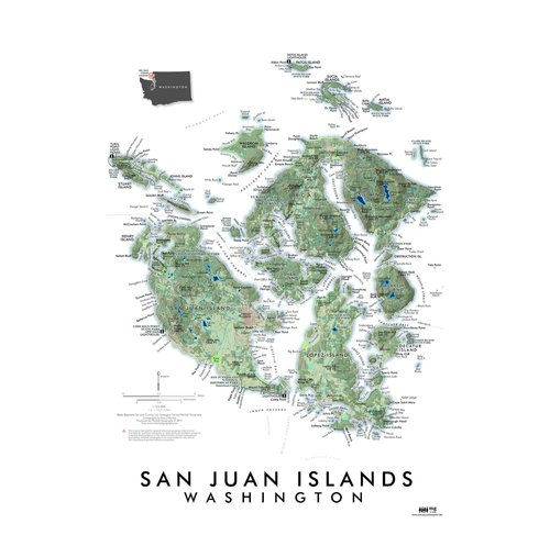 San Juan Islands Map