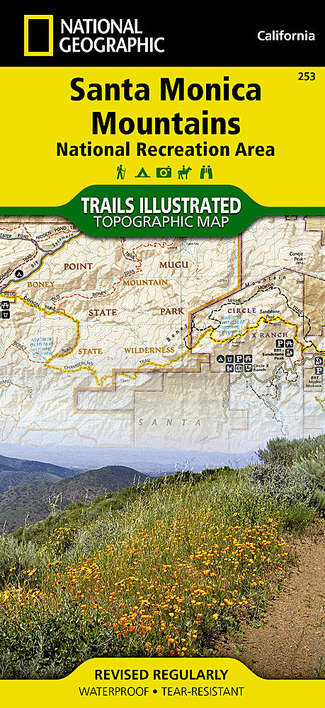 Santa Monica Mountains Trails Illustrated Topographic Map #253 - Cover