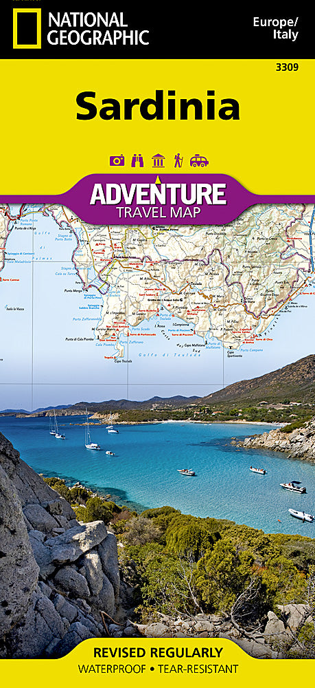 Sardinia (Italy) Adventure Travel Map by National Geographic - Cover