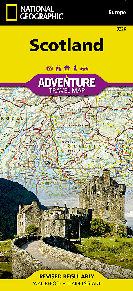 Scotland Adventure Travel Map by National Geographic - Cover