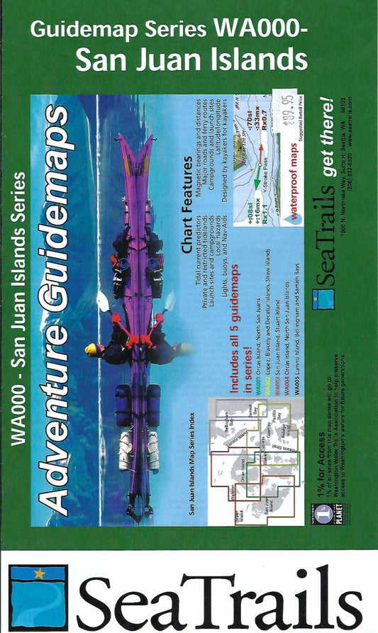 San Juan Islands Sea Kayak Charts - 5 Map Set - WA000