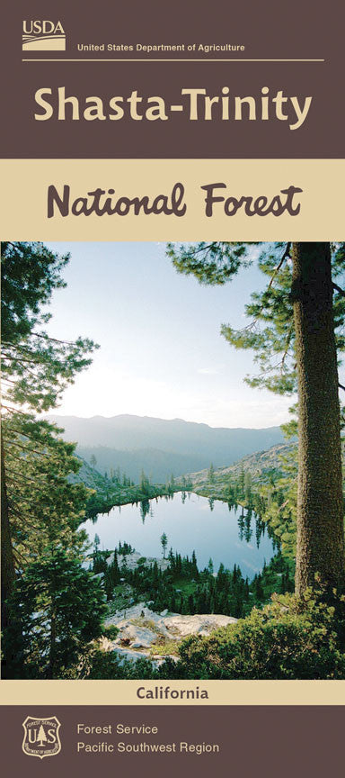 Shasta-Trinity National Forest Service Map - Cover