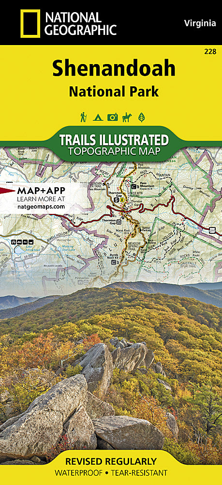 Shenandoah National Park Trails Illustrated Topographic Map #228 - Cover