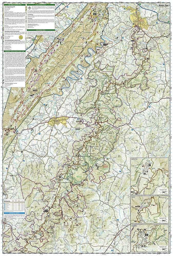 Shenandoah National Park Trails Illustrated Topographic Map #228 - Map  Detail