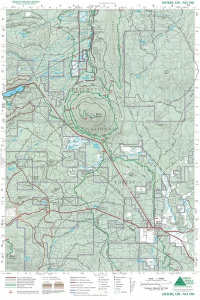 Sisters, OR - Green Trails Map #590