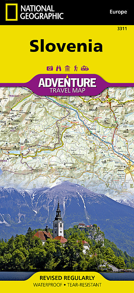 Slovenia Adventure Travel Map by National Geographic - Cover
